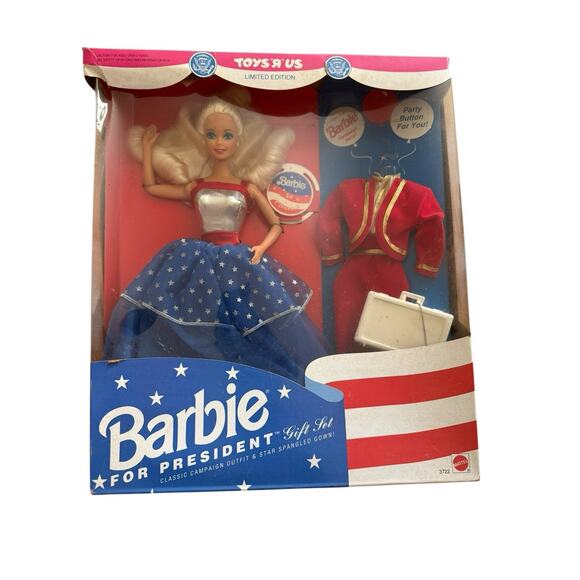 Mattel Other - Vintage 1991 Barbie For President Doll Toys R Us Limited Edition *Damaged box*
